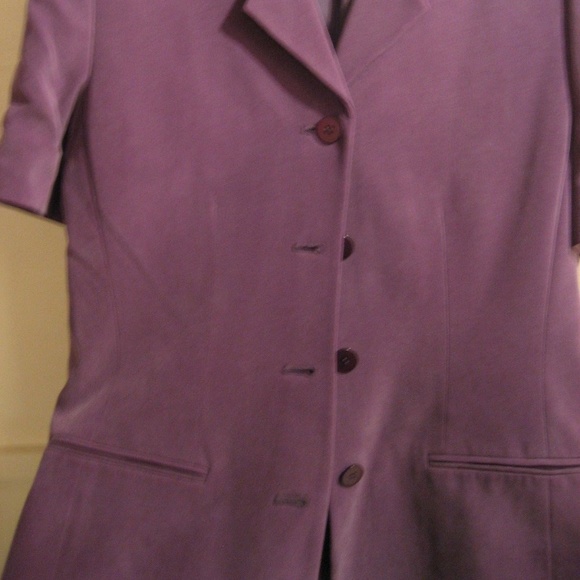 CHAUS petite silk pant suit, womens size 8 - Picture 4 of 8